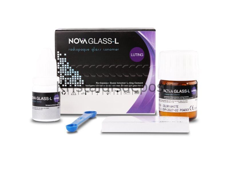 Imicryl Nova Glass L Cam İyonomer Yapıştırma Simanı 35 g Toz Set