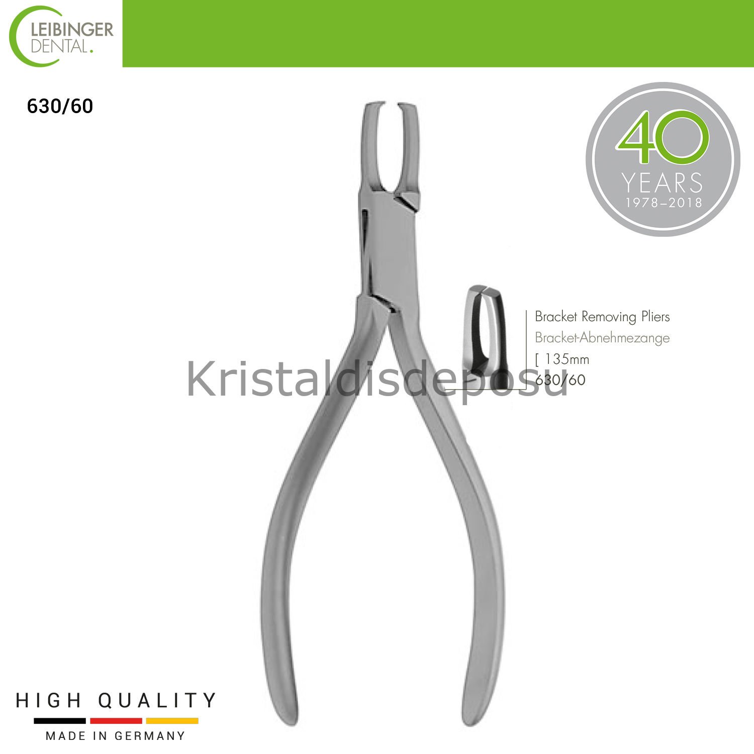 Bracket Removing Pliers Straight - Braket Sökme Pensi Düz - 135 mm