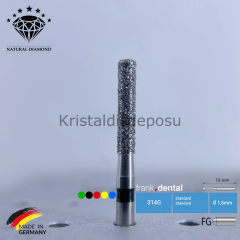 Doğal Elmas Frez - Aeratör - 837KR - Silindir - 5 Adet