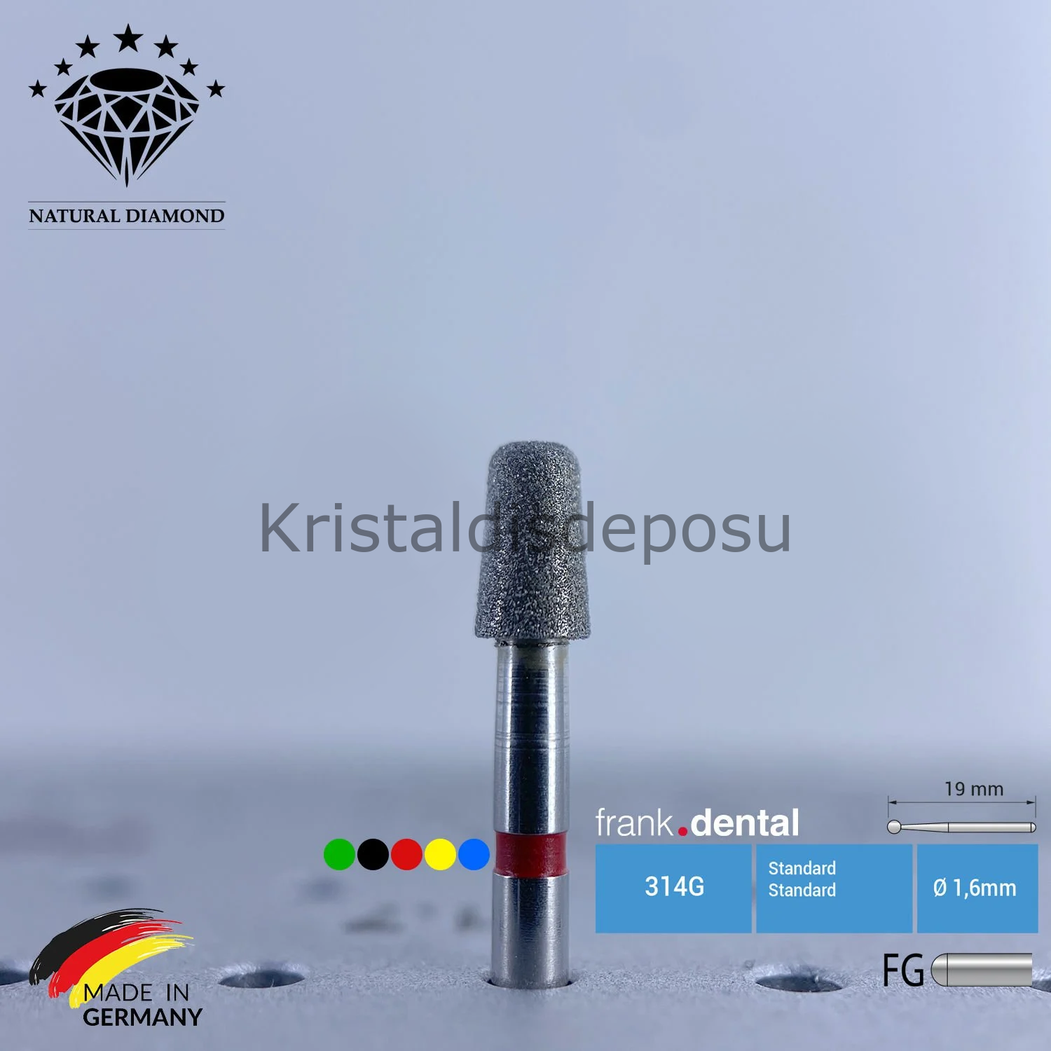 Doğal Elmas Frez - Aeratör - 845KR - Konik - 5 Adet