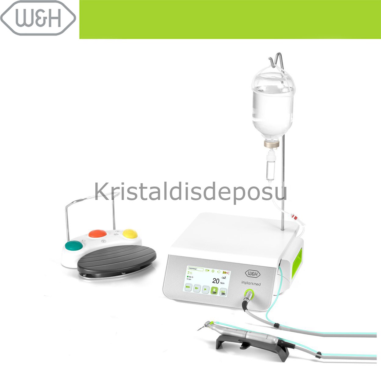 İmplantmed Plus Fizyodispanser & Işıksız Anguldurva & Kablolu Pedal