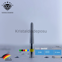 Doğal Elmas Frez - Aeratör 878K - Konik Chamfer - 5 Adet