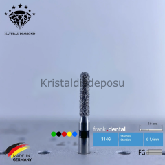 Doğal Elmas Frez - Aeratör - 880 - Silindir - 5 Adet