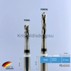 Agresif Metal Kron Kesme Frezi  - FD8XL - 5 Adet