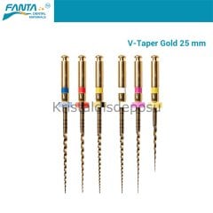 V-Taper Gold Protaper Muadil Kanal Egesi