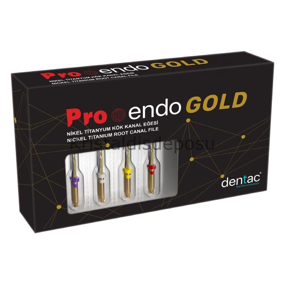 Proendo Gold Rotary NiTi Kanal Eğesi 25 mm 6'lı Blister